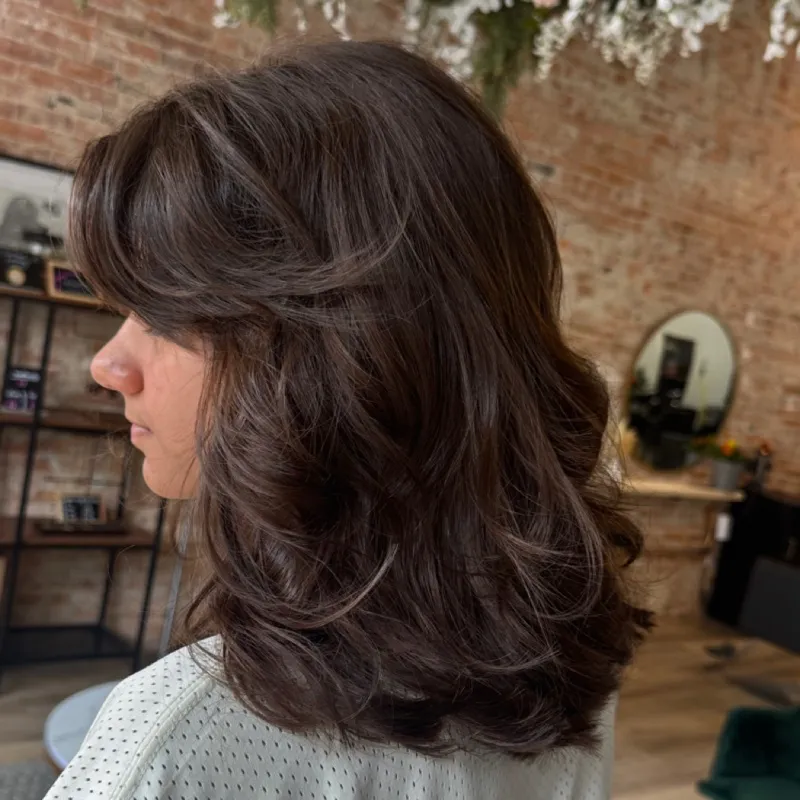 Layered Cut with Bangs