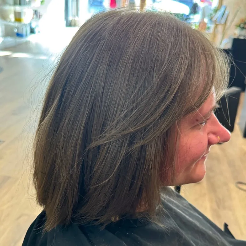 Layered Bob with Bangs