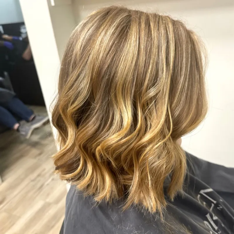 Blonde Highlights Bob