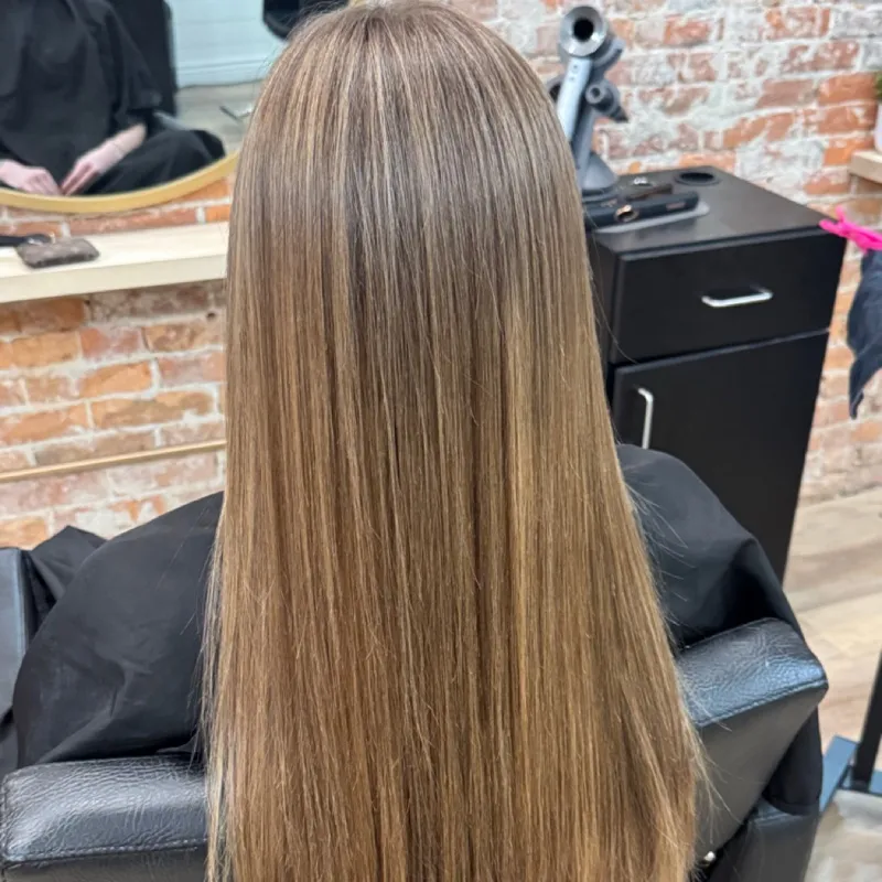 Sleek Brunette Blowout