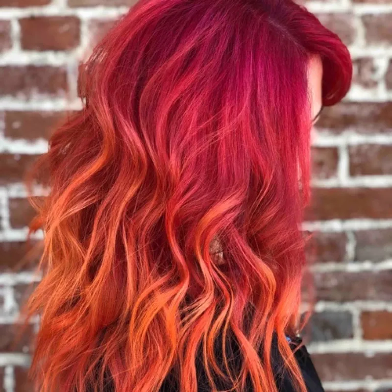 Vivid Red-to-Orange Melt