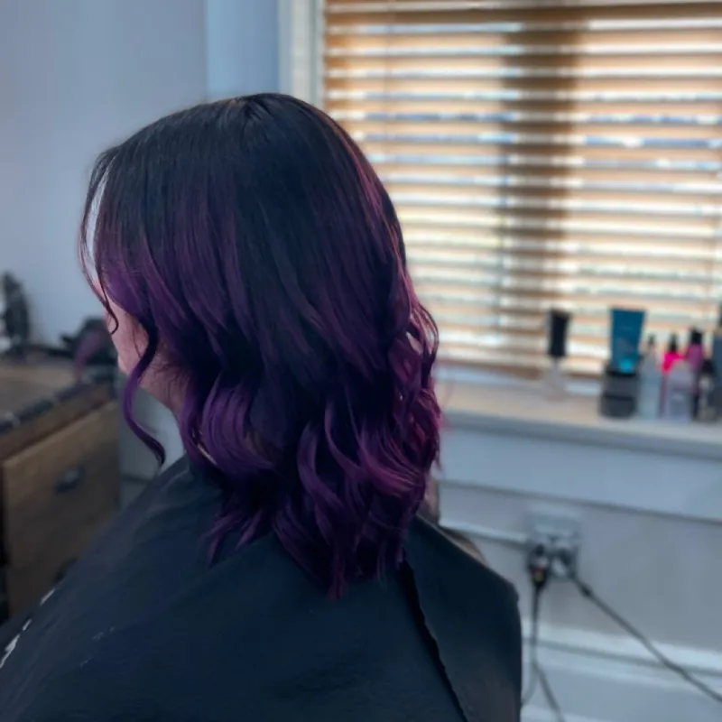 Dark to Purple Ombré