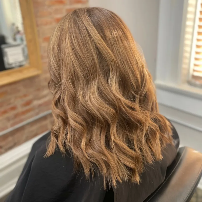 Warm Caramel Balayage