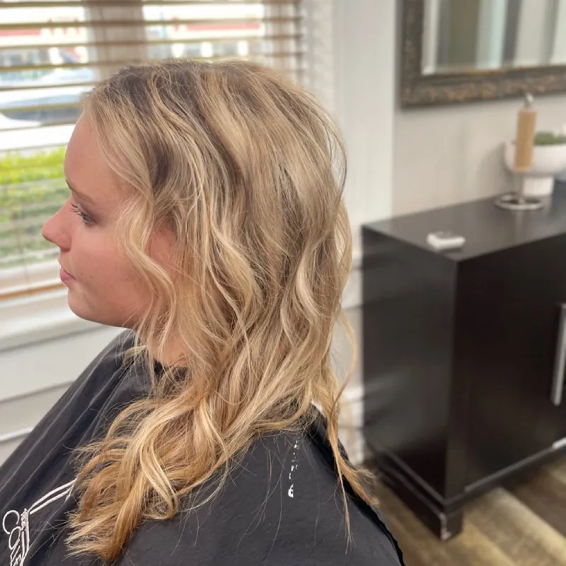 Blonde Highlights Waves