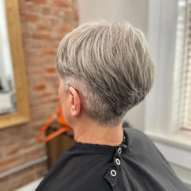 Silver Grey Tapered Cut